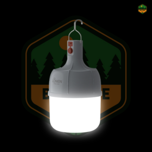 Lanterne de Camping LONEN 38W – LED Blanche, Rechargeable & Étanche (IP65)