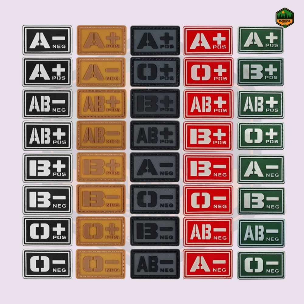 Écusson Groupe Sanguin en PVC